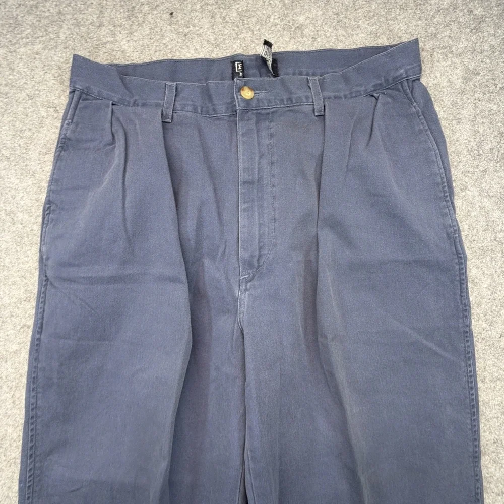 Vintage Polo Ralph Lauren Double Pleated Pants Blue 30x28 Made in USA